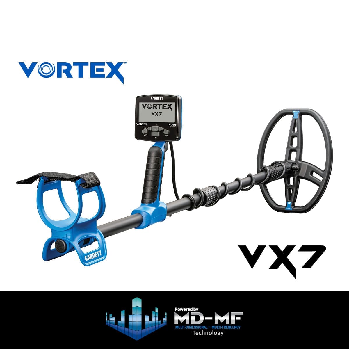 İzmir Garrett Vortex VX7 Dedektör - Katlanabilir gövde, taşıma ve araç içinde saklama tarafında Vortex ailesinin pratik avantajıdır.